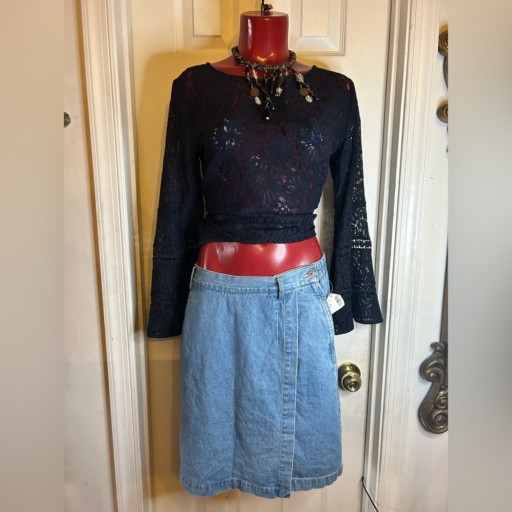 NWT Kiko-mo Denim Skort Size 9/10
